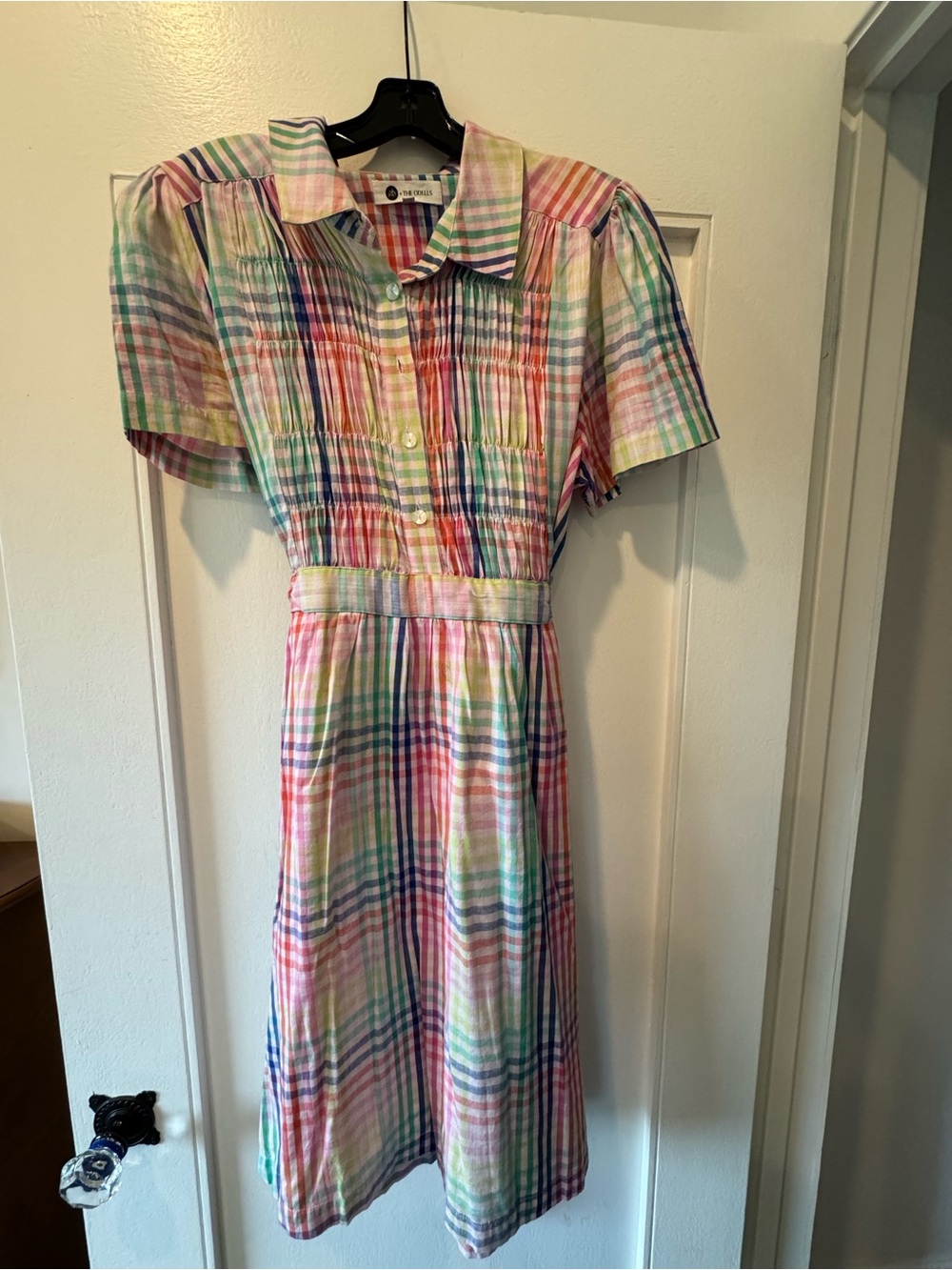 Oh Joy x The Odells Multicolor Plaid Cotton Dress
